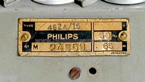 462A /15; Philips Electrical, (ID = 2515786) Radio