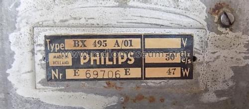 BX495A /00 /01; Philips; Eindhoven (ID = 2582296) Radio