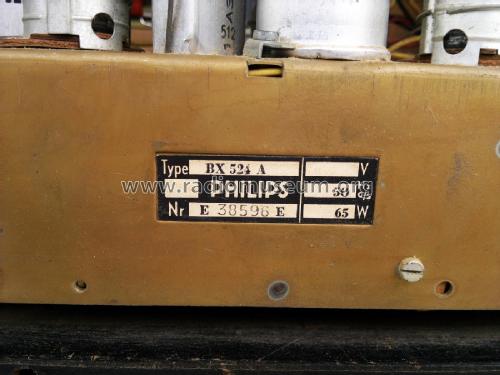 BX524A; Philips; Eindhoven (ID = 1752291) Radio