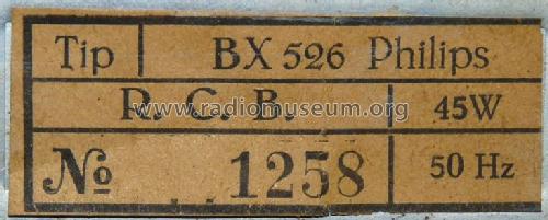 BX526; Philips; Eindhoven (ID = 798520) Radio