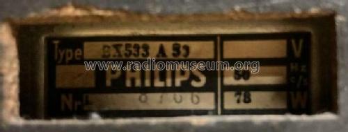 BX533A /50; Philips Belgium (ID = 2552155) Radio