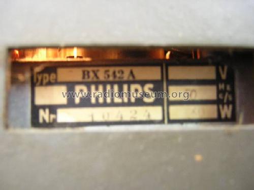 BX542A; Philips; Eindhoven (ID = 247559) Radio