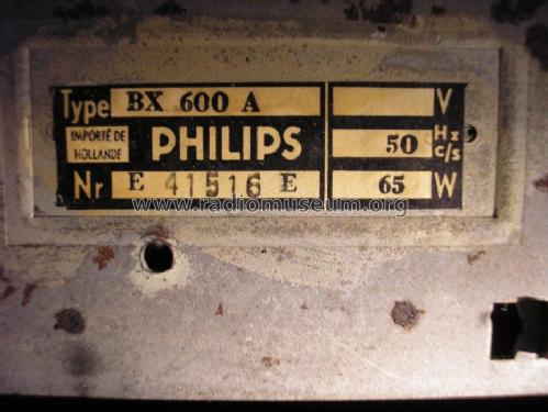 BX600A ; Philips; Eindhoven (ID = 2273304) Radio