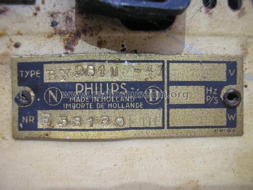 BX281U -47; Philips; Eindhoven (ID = 2180363) Radio