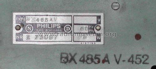 BX485AV; Philips; Eindhoven (ID = 485740) Radio