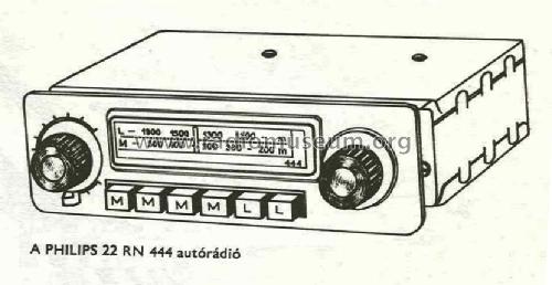 Car Radio 22RN444; Philips; Eindhoven (ID = 704520) Car Radio