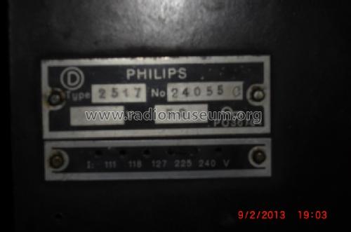 Casaphone 2517; Philips; Eindhoven (ID = 1393548) Radio
