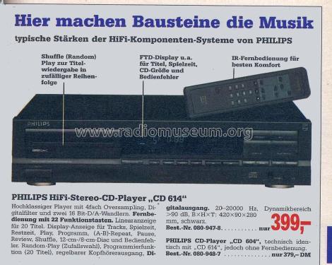 CD604; Philips Belgium (ID = 1767785) R-Player