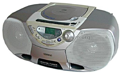 CD Radio Cassette Recorder AZ1018 /00; Philips; Eindhoven (ID = 1219466) Radio