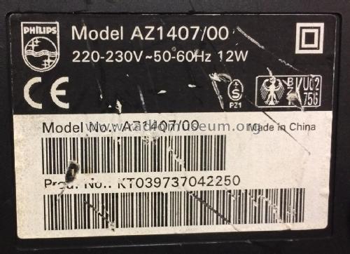CD Radio Cassette Recorder AZ1407; Philips; Eindhoven (ID = 2397336) Radio