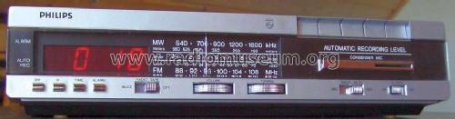Clock Radio Cassette Recorder 90ARC16 /00; Philips; Eindhoven (ID = 1822192) Radio