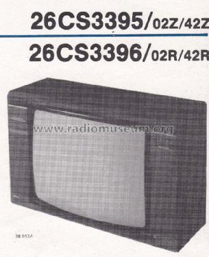 Color TV 26CS3395 /02Z /42Z Ch= K35; Philips; Eindhoven (ID = 1828901) Televisión