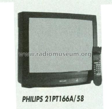 Colour Television 21PT166A /58; Philips; Eindhoven (ID = 1211330) Televisión
