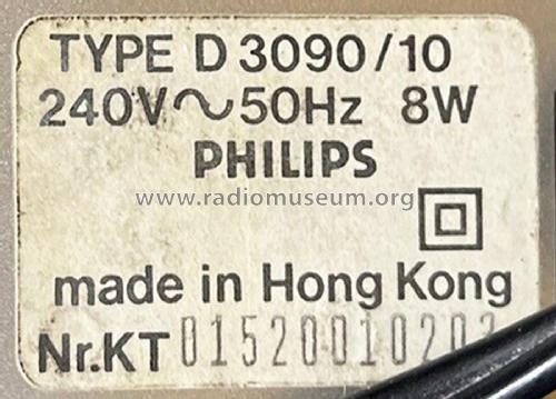 2-Band Clock Radio D-3090 /10; Philips Hong Kong (ID = 2971140) Radio