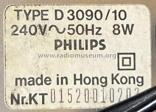 2-Band Clock Radio D3090 /10; Philips Hong Kong (ID = 2971140) Radio