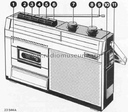 AM/FM Radio Cassette Recorder D7012 /00 /05; Philips; Eindhoven (ID = 735846) Radio