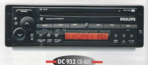 DC 932 CD-RDS 22DC932 /50; Philips France; (ID = 2094709) Car Radio
