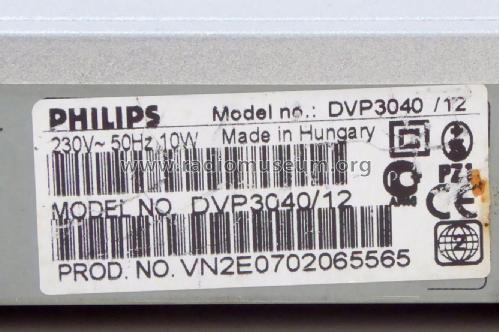 DVD-Player DVP3040 /12; Philips Hungary, (ID = 2667121) Reg-Riprod