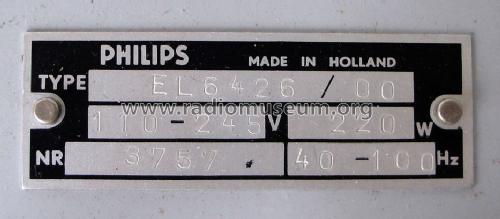 EL6426 /00; Philips; Eindhoven (ID = 1234542) Ampl/Mixer