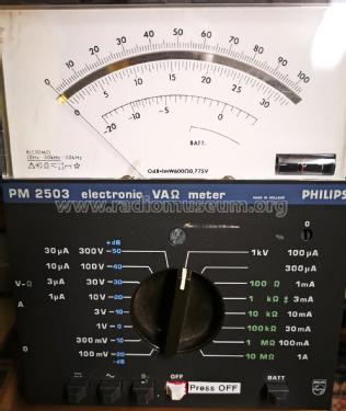 Electronic VAΩ Meter PM2503; Philips; Eindhoven (ID = 2709368) Ausrüstung