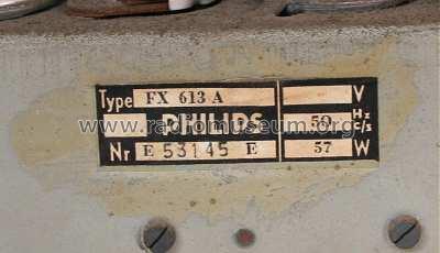 FX613A; Philips; Eindhoven (ID = 171241) Radio