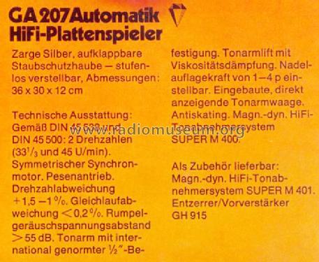 GA-207; Philips; Eindhoven (ID = 848583) Enrég.-R