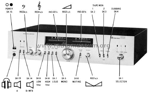 Hi-Fi Amplifier A6394 /14; Philips; Eindhoven (ID = 1684451) Verst/Mix