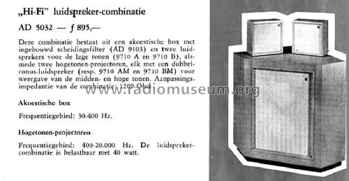 Hi-Fi Luidspreker-Combinatie AD5032; Philips; Eindhoven (ID = 1146850) Speaker-P