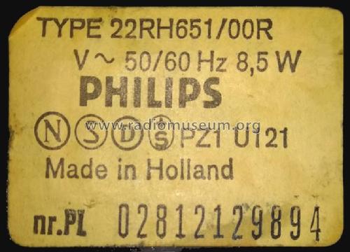 Hi-Fi Tuner 22RH651 /00R; Philips; Eindhoven (ID = 2543056) Radio