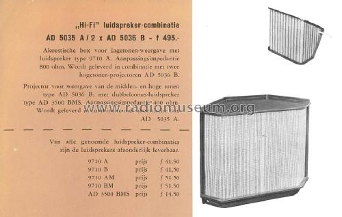 Hogetonenprojector Hi-Fi AD5036B; Philips; Eindhoven (ID = 1147011) Lautspr.-K