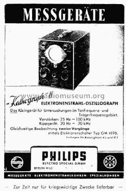 Kathograph II GM3155B; Philips Electro (ID = 242325) Equipment
