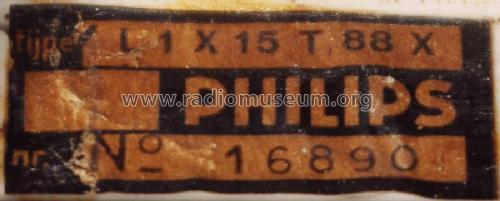 L1X15T /88L /88X; Philips; Eindhoven (ID = 2694818) Radio