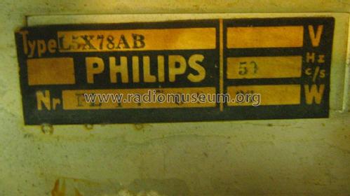 L5X78AB; Philips Belgium (ID = 1439099) Radio