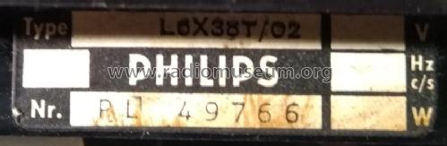 L6X38T /02; Philips Belgium (ID = 2530912) Radio
