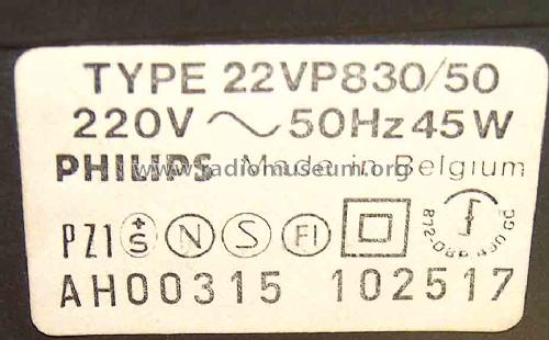 Laser Vision VLP830 22VP830 /50; Philips Belgium (ID = 1367318) R-Player