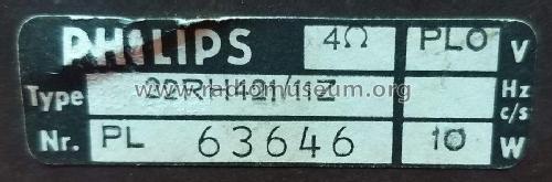 Lautsprecher-Box 22RH421 /11Z; Philips Belgium (ID = 2959723) Speaker-P