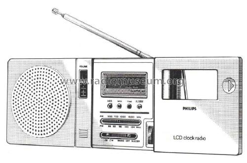 LCD Clock-Radio 90AS304 /00 /01 /15 /40 /45; Philips; Eindhoven (ID = 464296) Radio