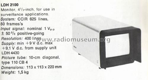 Surveillance Monitor LDH2100; Philips; Eindhoven (ID = 1341431) Televisión