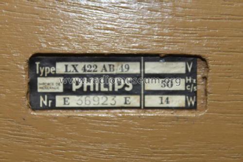 LX422AB /29 /49; Philips; Eindhoven (ID = 1051924) Radio