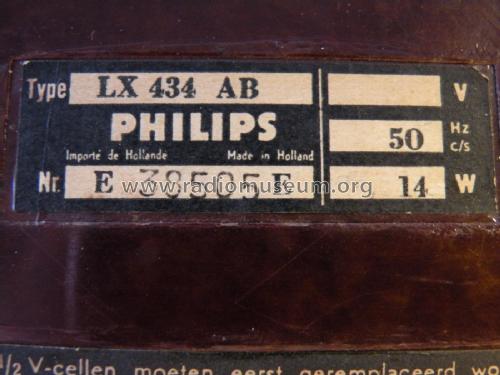 LX434AB; Philips; Eindhoven (ID = 2611019) Radio