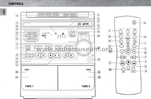 Mini HiFi System FW-390C; Philips Hungary, (ID = 1999126) Radio