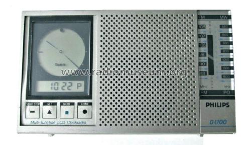 Multi Function LCD Clockradio D-1700 /00; Philips; Eindhoven (ID = 2768420) Radio