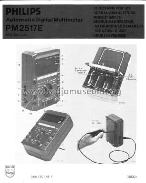 Digital Multimeter PM 2517 E; Philips; Eindhoven (ID = 1391520) Equipment