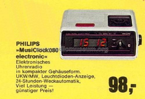 MusiClock 080 electronic 90AS080; Philips Radios - (ID = 1763323) Radio