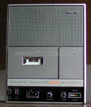 Cassette Recorder Automatic N2209 /00 /22; Philips; Eindhoven (ID = 1662808) R-Player