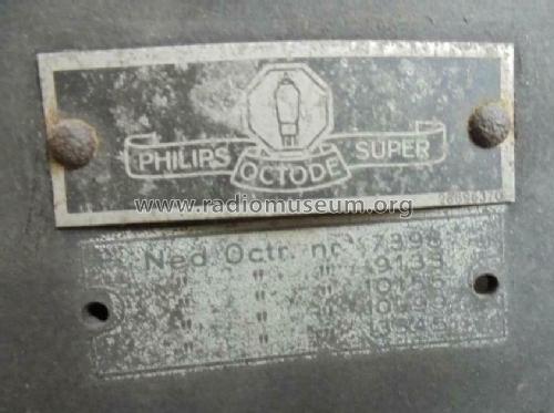 Octode Super 519HU /12; Philips; Eindhoven (ID = 2521643) Radio