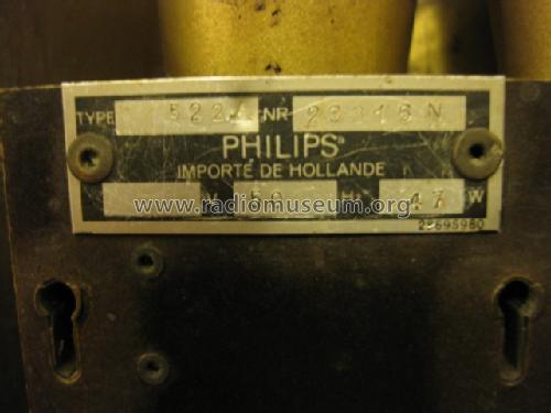 Octode Super 522A ; Philips; Eindhoven (ID = 1678581) Radio