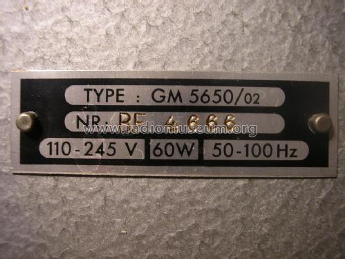 Oszillograph GM5650/02; Philips; Eindhoven (ID = 1127644) Equipment