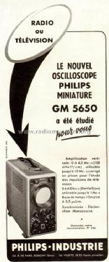 Oszillograph GM5650; Philips; Eindhoven (ID = 503012) Ausrüstung