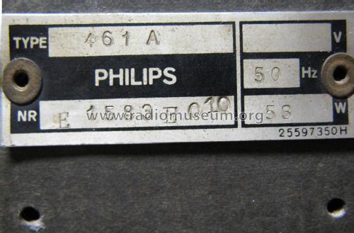 Ouverture 461A; Philips; Eindhoven (ID = 1955087) Radio